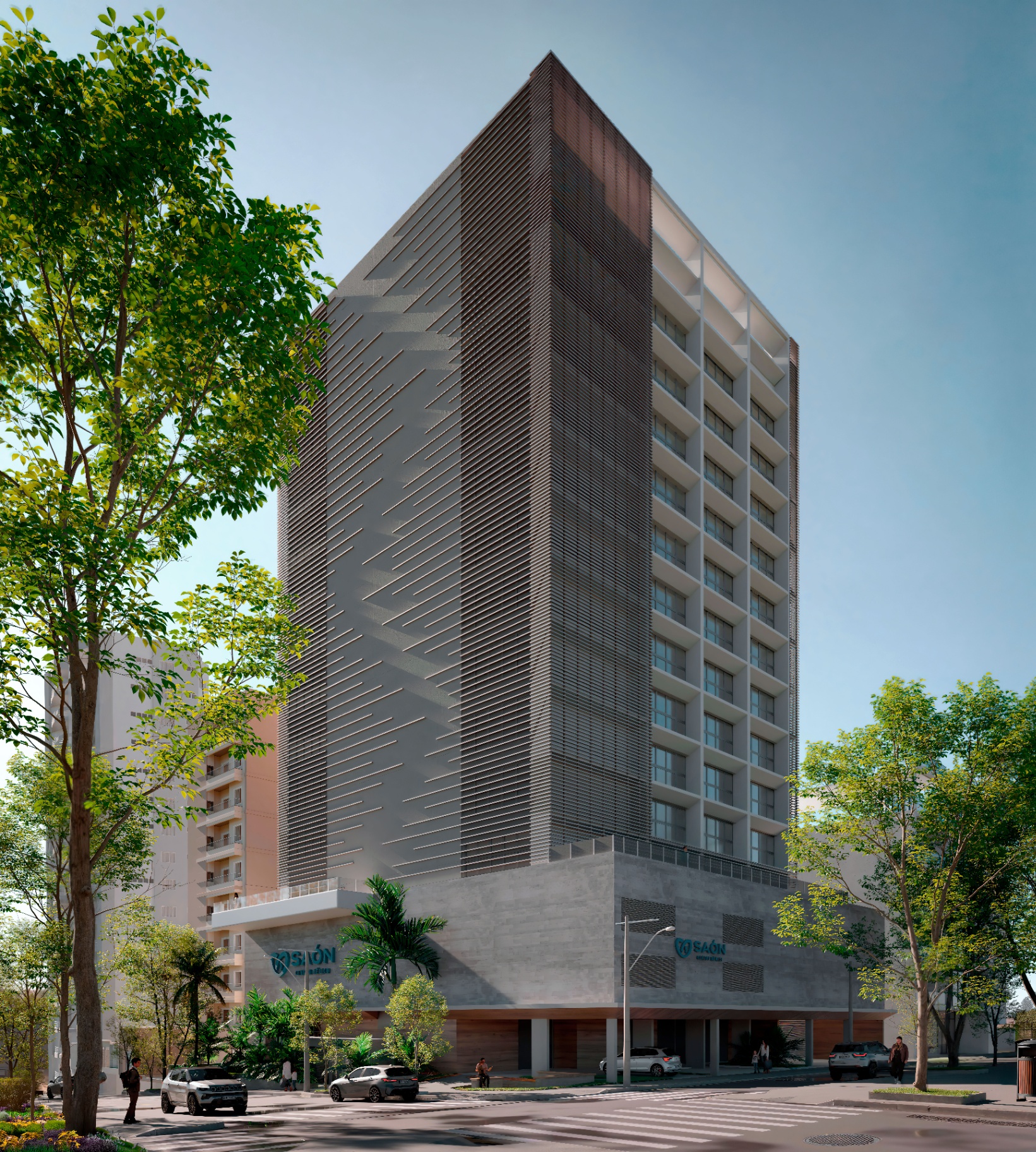 Fachada do Saón Centro Médico